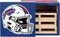 NFL Unisex-Adult NFL Team Logo 4-Pack Pallet Beverage Drink Coaster Set